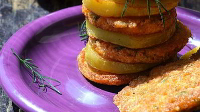 мини-котлеты из икры карася