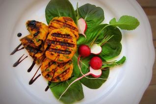 Морковно-куриные котлетки на гриле