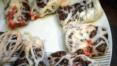 печеночные гречаники в сетке