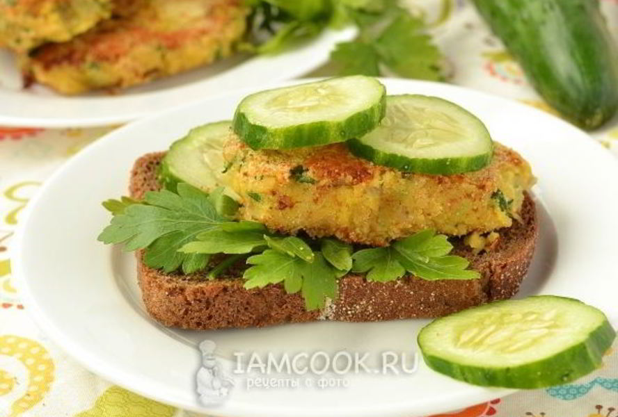 Постные котлеты из фасоли
