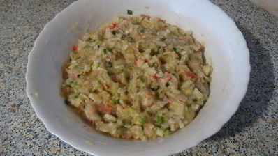 рыбные котлеты с крабовыми палочками