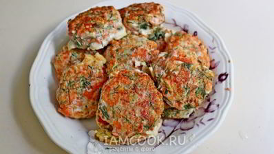 рыбные котлеты с укропом
