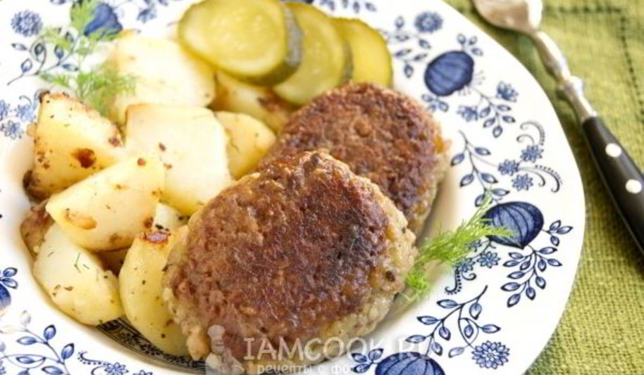 Рецепт вегетарианских котлеток с гречкой и картофелем