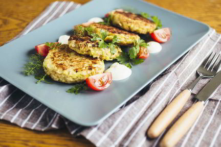Вегетарианские котлеты из кабачков