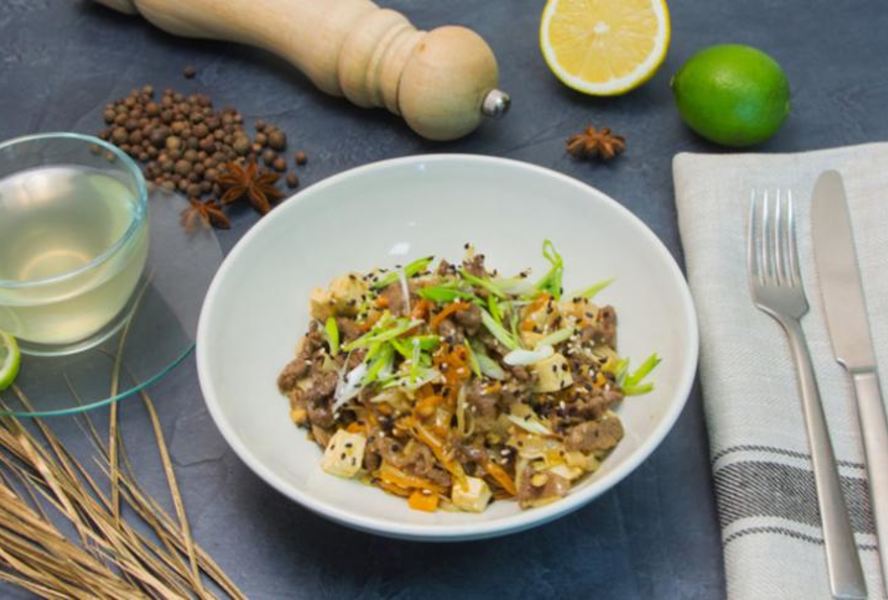 Лапша Пад Тай с говядиной