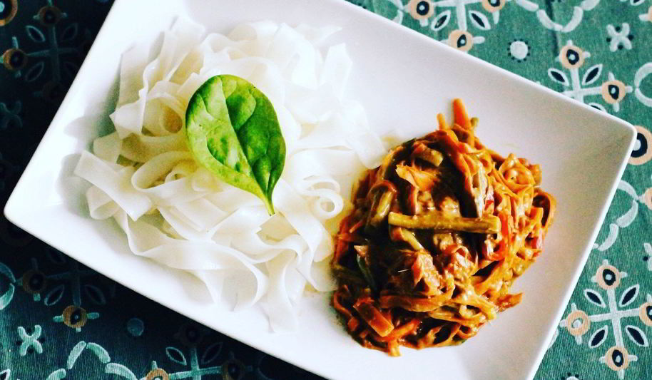 Рецепт лапши с арахисом по-тайски