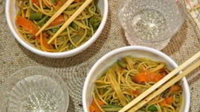 лапша с овощами