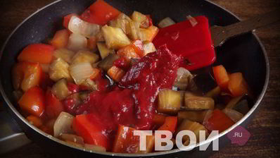 лапша удон с овощами в кисло-сладком соусе