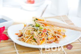 Лапша в воке