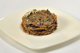 Блинная лазанья с говяжьим легким