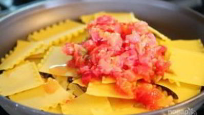 быстрая лазанья на плите