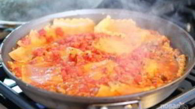 быстрая лазанья на плите