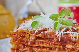 Домашняя лазанья с фаршем