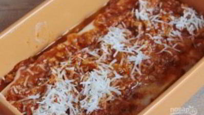 домашняя лазанья с фаршем