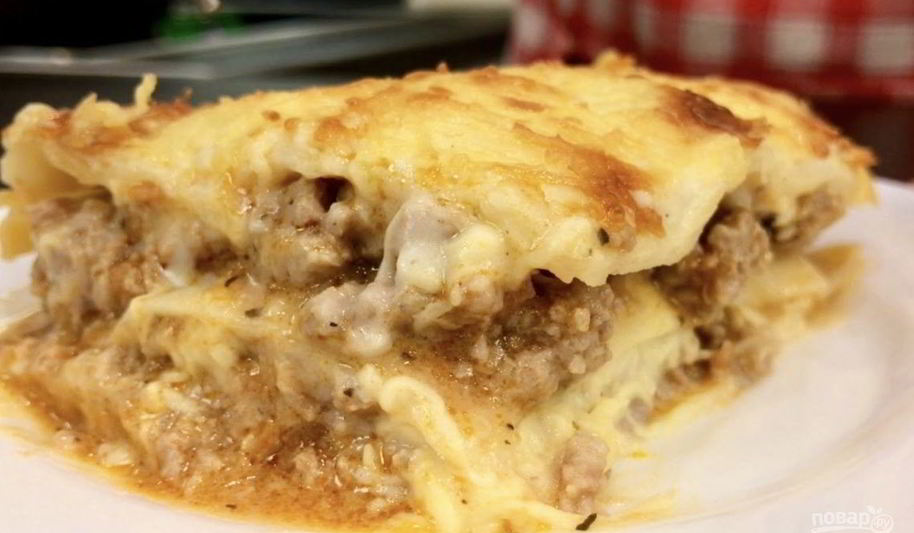 Рецепт домашней лазанья