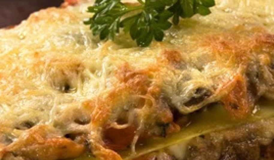 Рецепт грибной лазанья
