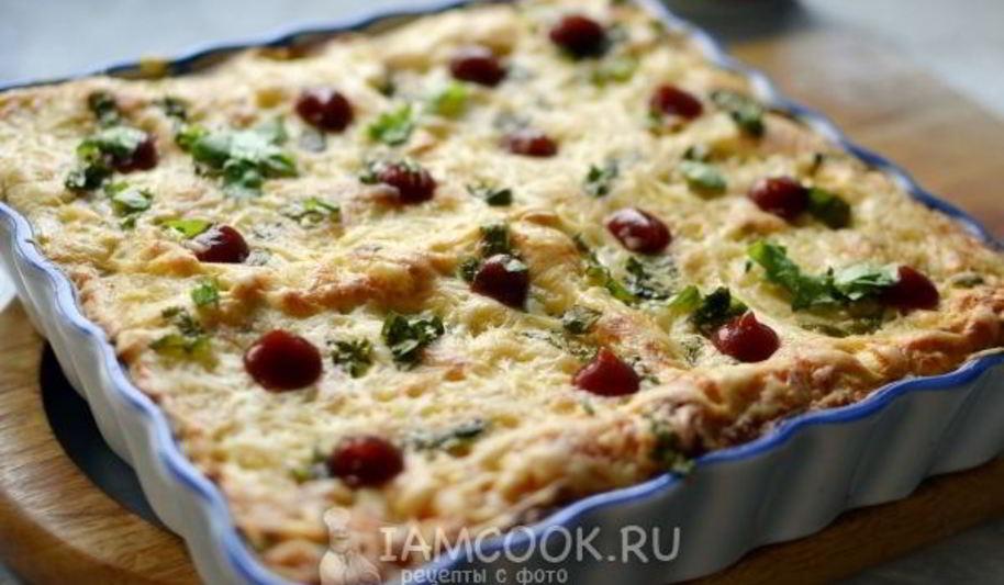 Рецепт итальянской лазанья с комбинированным фаршем