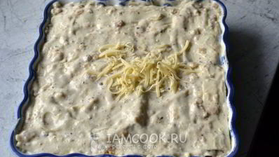 итальянская лазанья с комбинированным фаршем