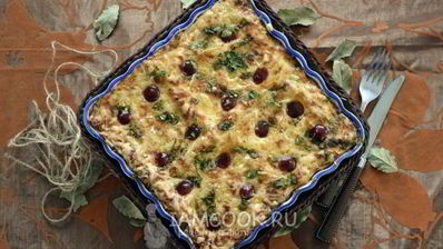 итальянская лазанья с комбинированным фаршем