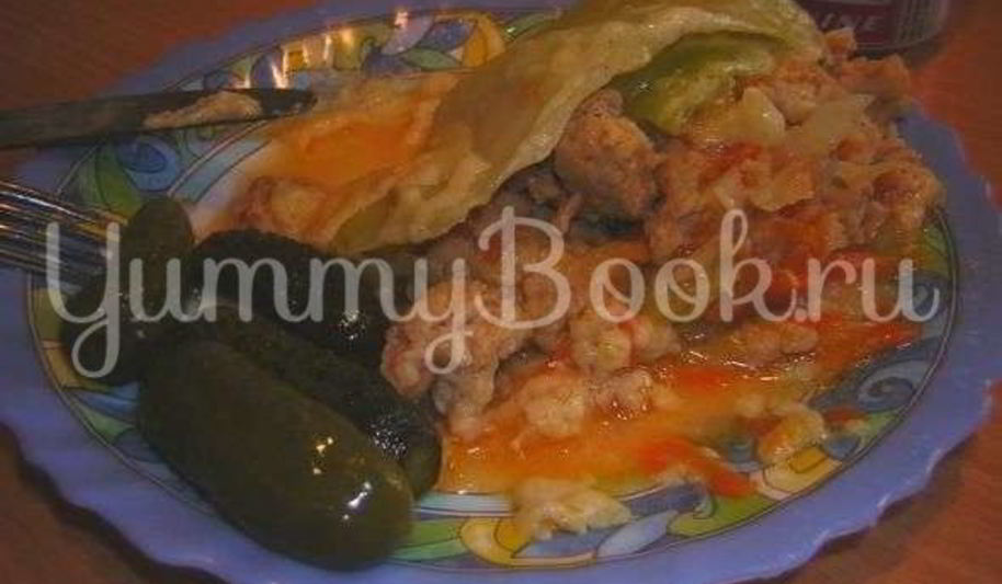 Рецепт капустной лазанья