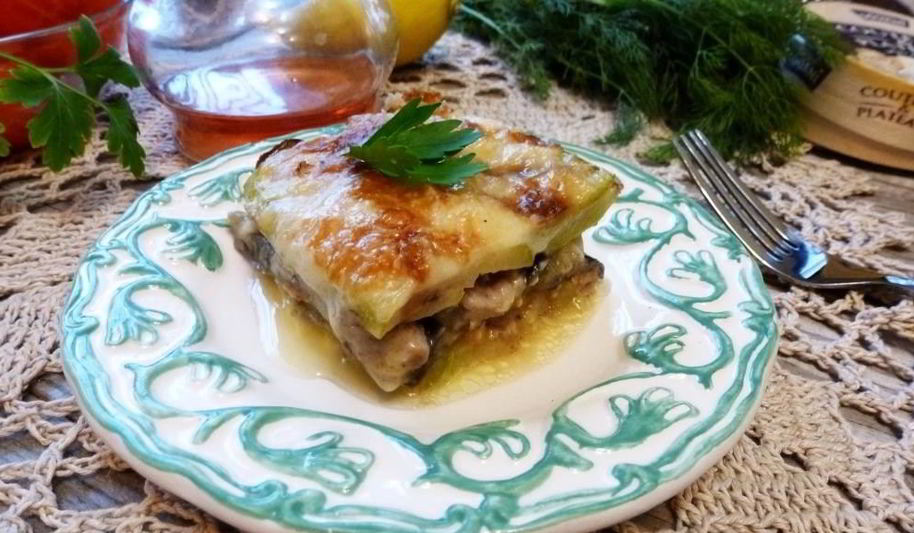 Рецепт лазаний из кабачков и баклажанов