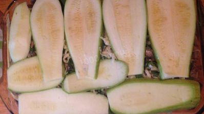 лазанья из кабачков с грибами