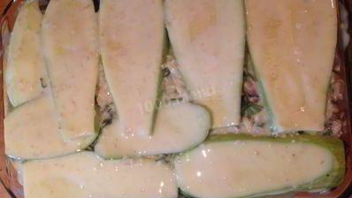 лазанья из кабачков с грибами