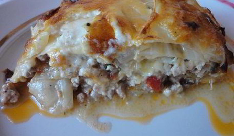 Рецепт лазаний из капусты и свинины