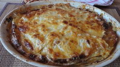 лазанья из капусты и свинины