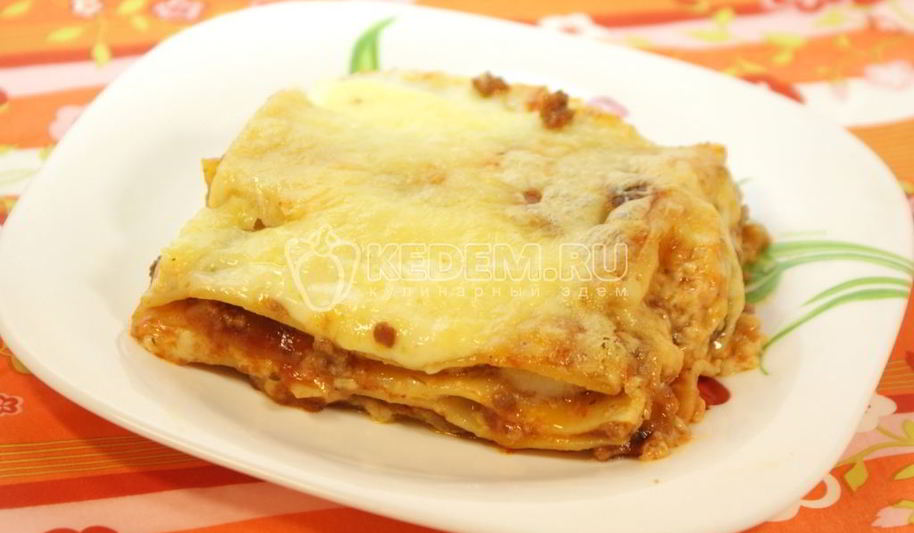 Рецепт лазаний по-домашнему