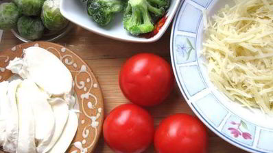 лазанья с брокколи, брюссельской капустой и грибами для гарфилда