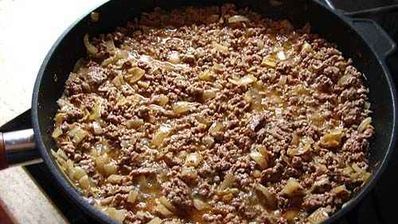 лазанья с фаршем и грибами