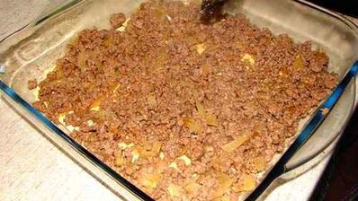 лазанья с фаршем и грибами
