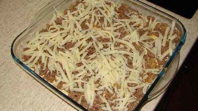 лазанья с фаршем и грибами