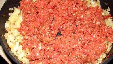 лазанья с фаршем и грибами