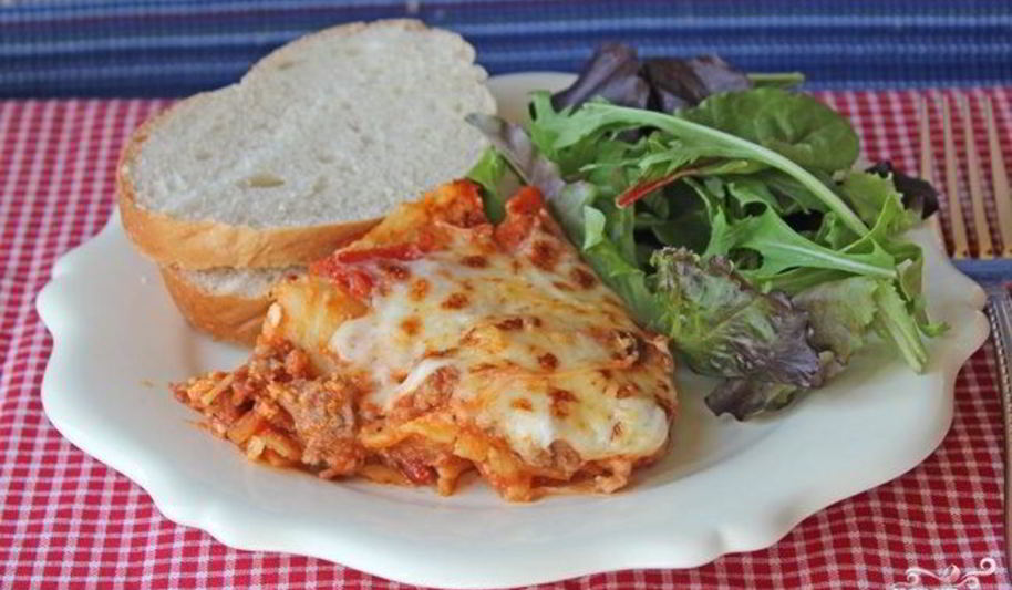 Рецепт лазаний с фаршем и творогом