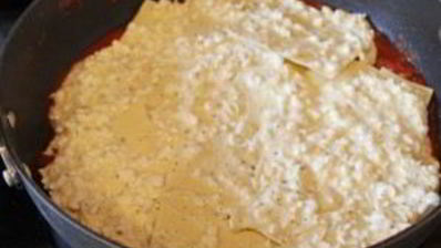 лазанья с фаршем и творогом