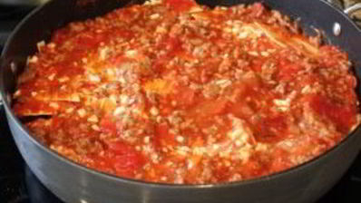 лазанья с фаршем и творогом