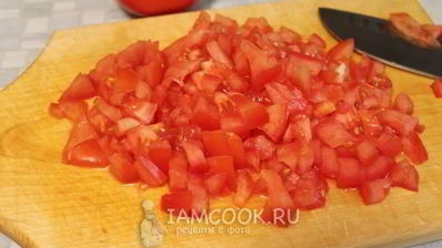 лазанья с фаршем, помидорами и сыром