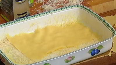 лазанья с грибами, козьим сыром и шпинатом