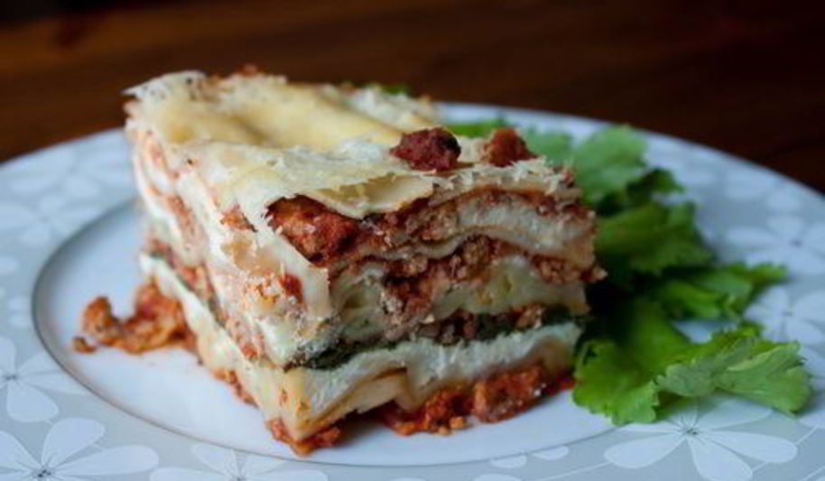 Рецепт лазаний с индейкой и шпинатом
