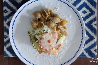 Лазанья с кабачками и помидорами