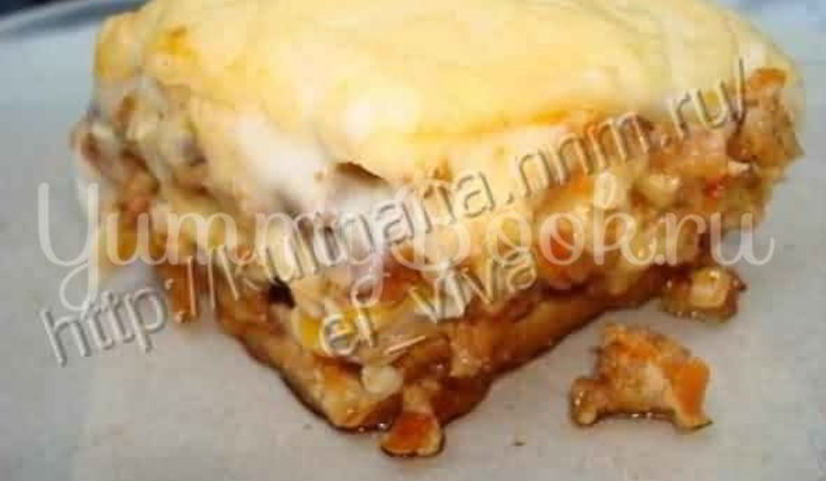Рецепт лазаний с курицей и грибами