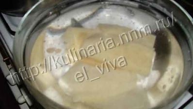 лазанья с курицей и грибами