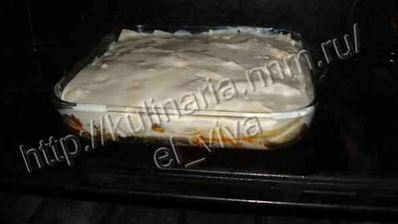 лазанья с курицей и грибами