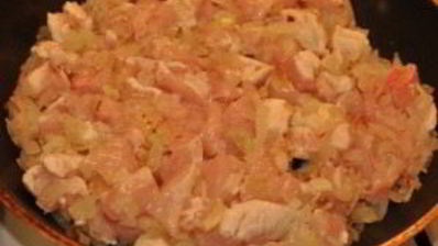 лазанья с курицей и шампиньонами