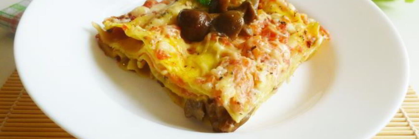 Лазанья с опятами