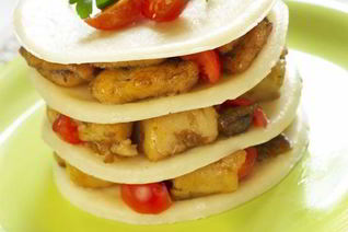 Лазанья с рыбным филе и грибами