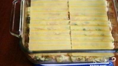 лазанья с цуккини и беконом