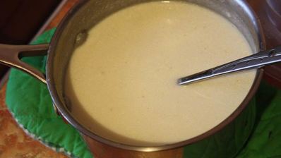 лазанья с тыквой и шпинатом под соусом из рикотты